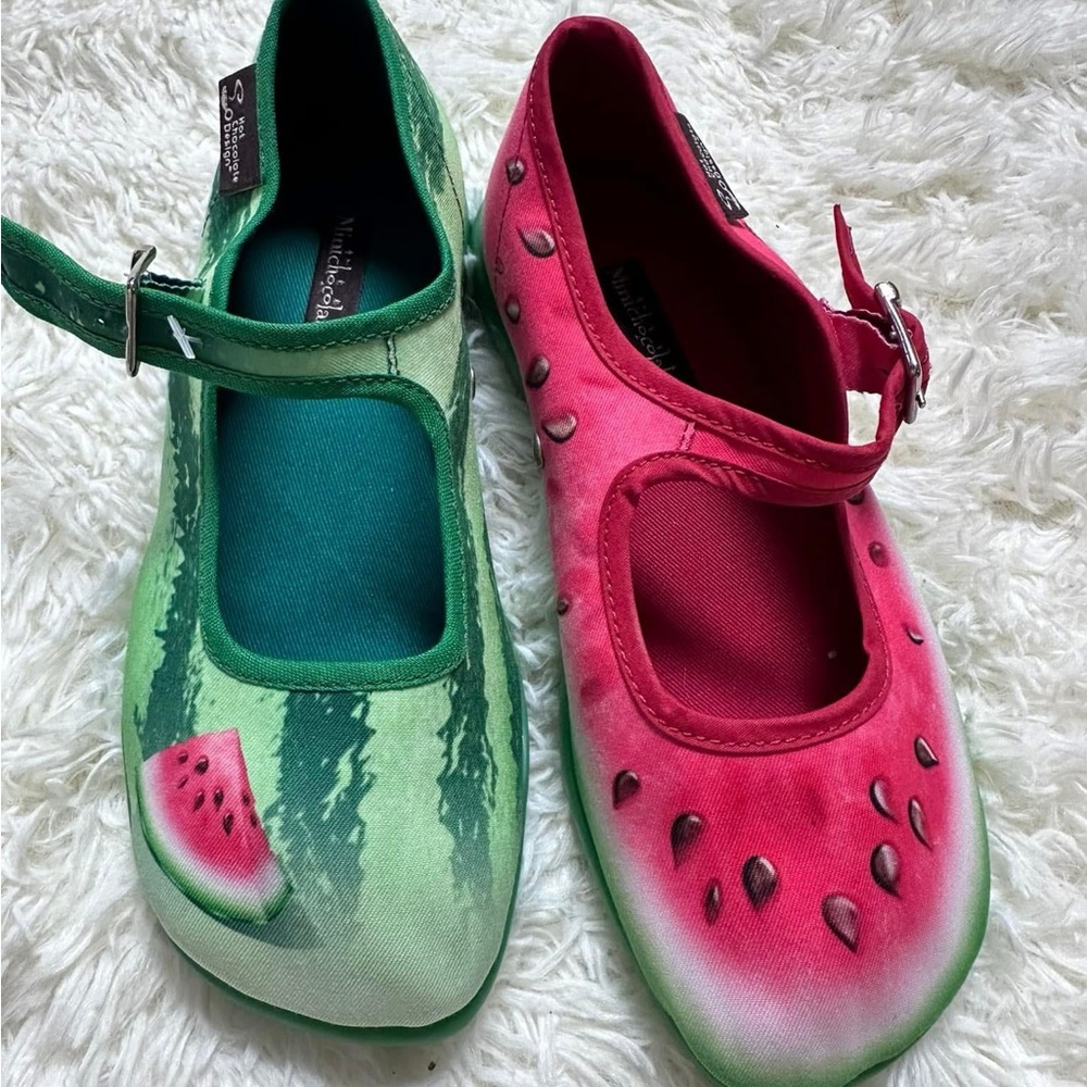 New hot chocolate Watermelon Themed Kids Shoes